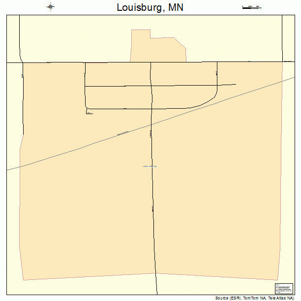 Louisburg, MN street map