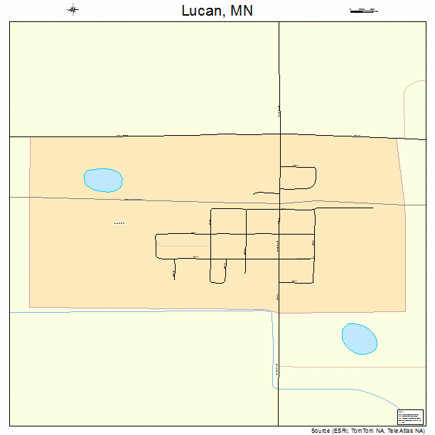 Lucan, MN street map