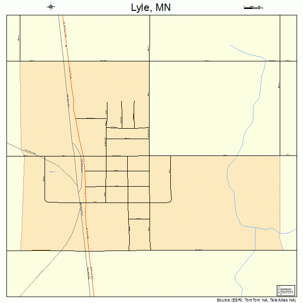 Lyle, MN street map