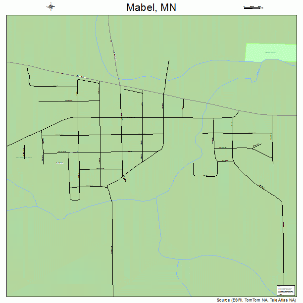 Mabel, MN street map