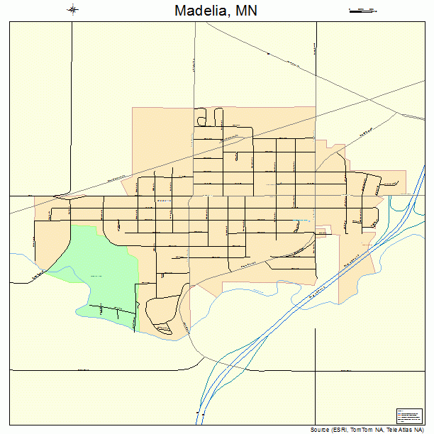 Madelia, MN street map