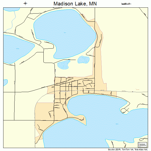 Madison Lake, MN street map