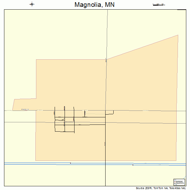 Magnolia, MN street map