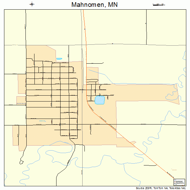 Mahnomen, MN street map