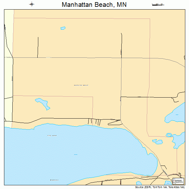 Manhattan Beach, MN street map