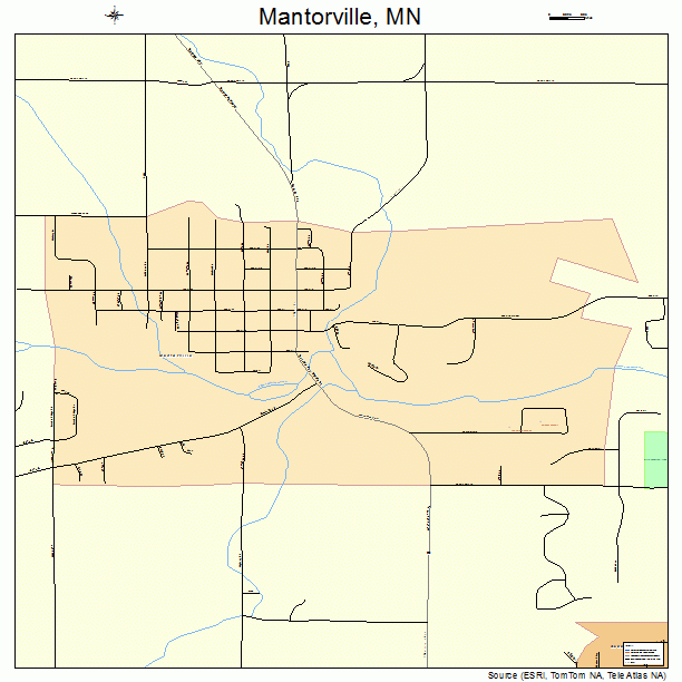 Mantorville, MN street map