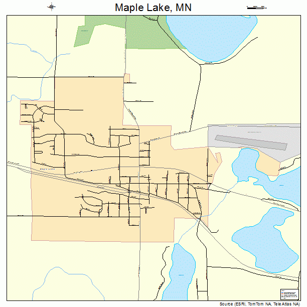 Maple Lake, MN street map