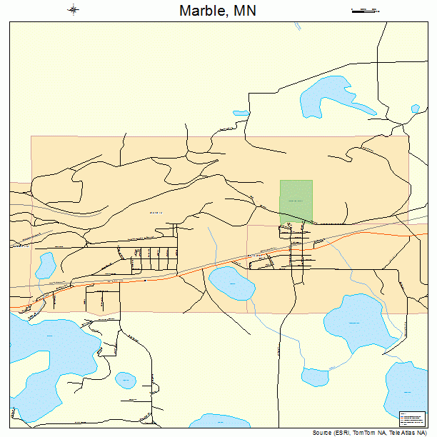 Marble, MN street map