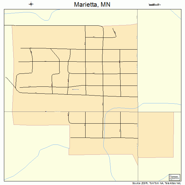 Marietta, MN street map