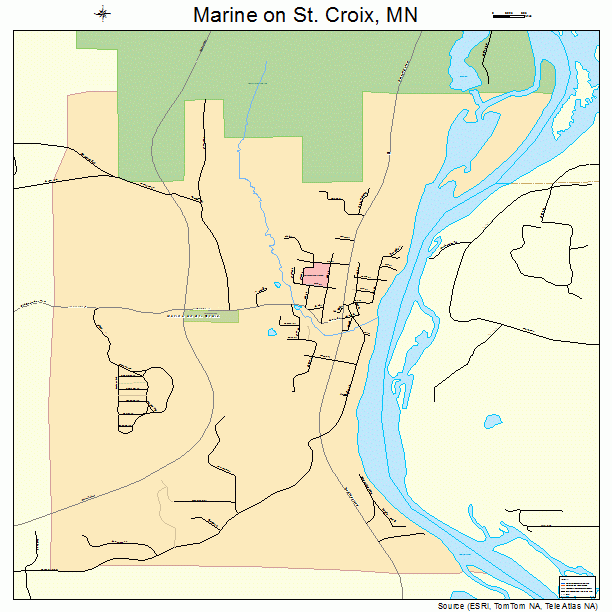 Marine on St. Croix, MN street map