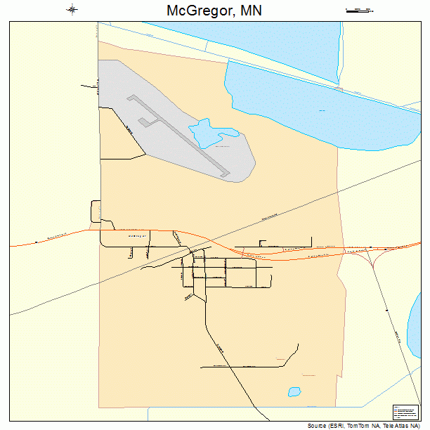 McGregor, MN street map