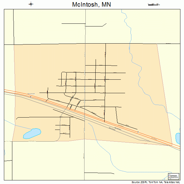 McIntosh, MN street map