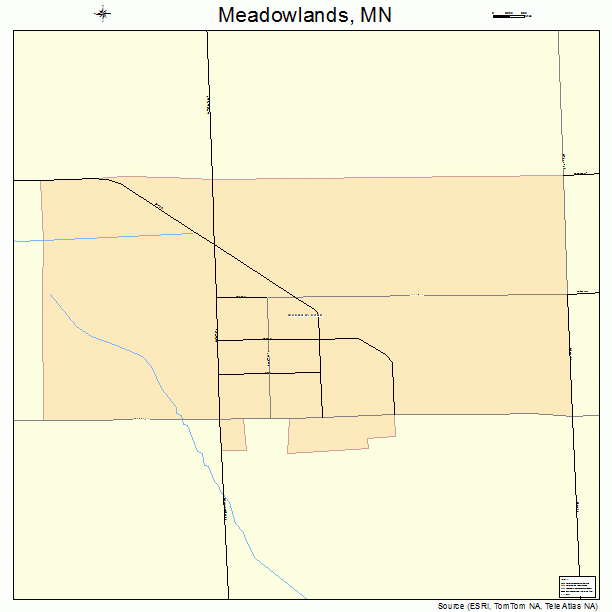 Meadowlands, MN street map