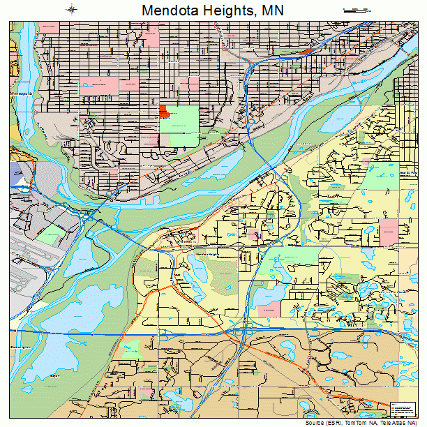 Mendota Heights, MN street map