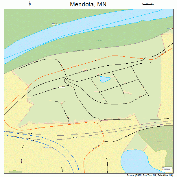 Mendota, MN street map