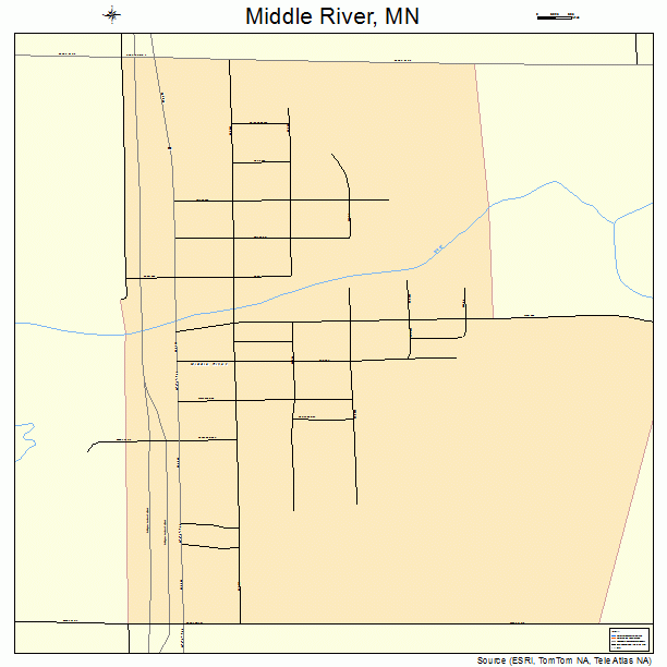 Middle River, MN street map
