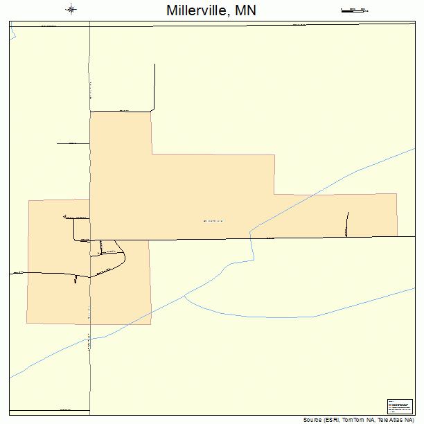 Millerville, MN street map