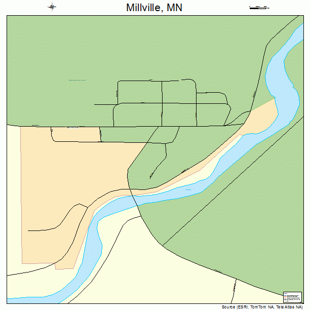 Millville, MN street map