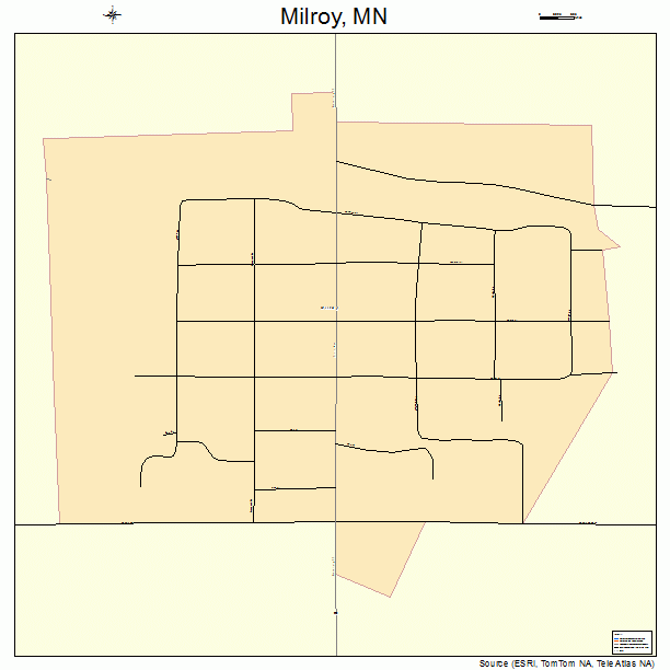 Milroy, MN street map