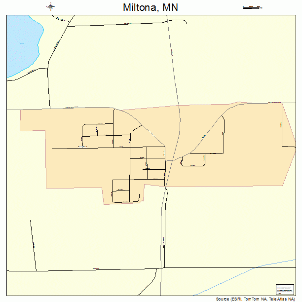 Miltona, MN street map