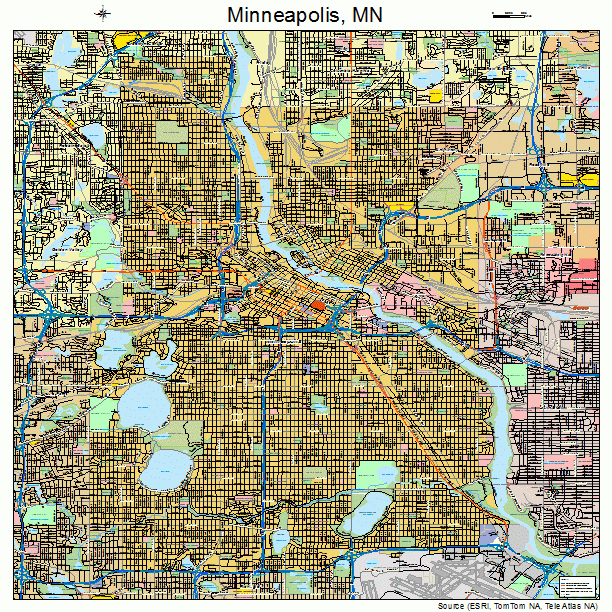 Minneapolis, MN street map