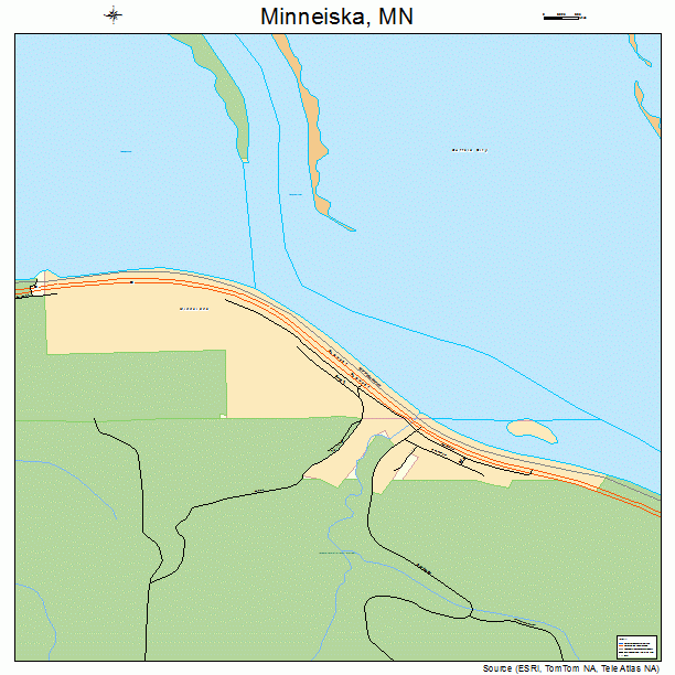 Minneiska, MN street map