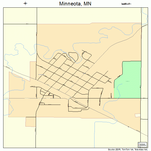 Minneota, MN street map