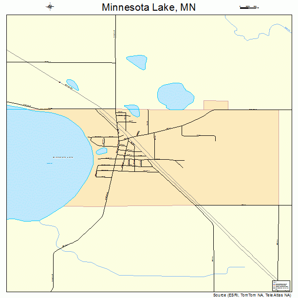 Minnesota Lake, MN street map