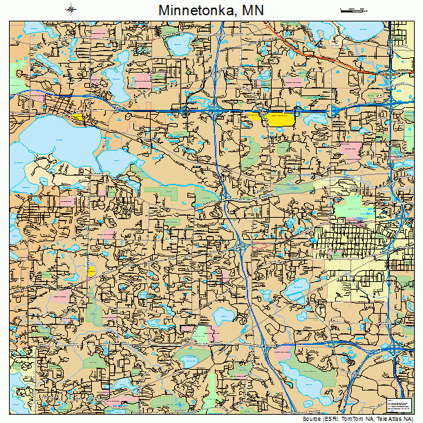 Minnetonka, MN street map