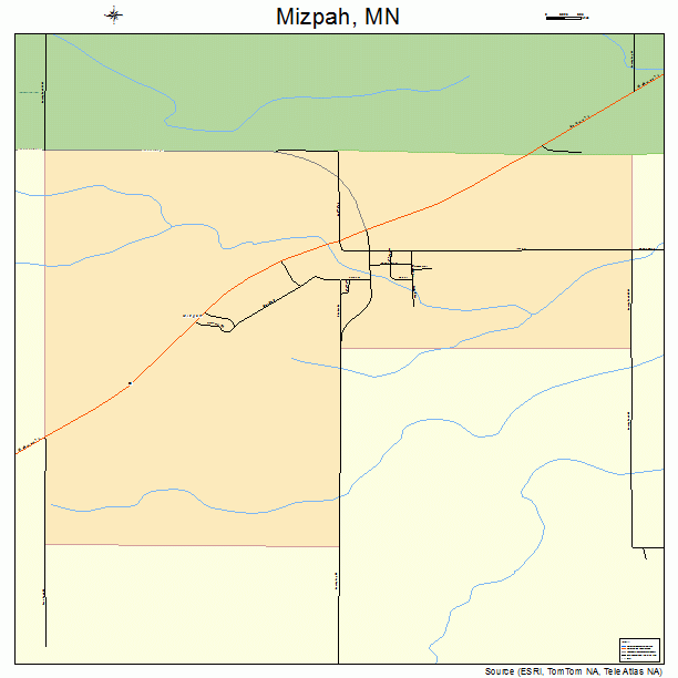 Mizpah, MN street map