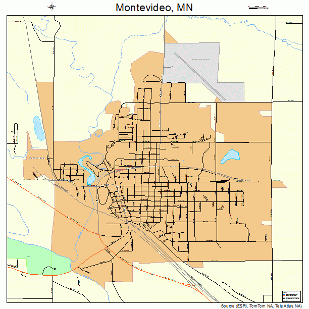 Montevideo, MN street map