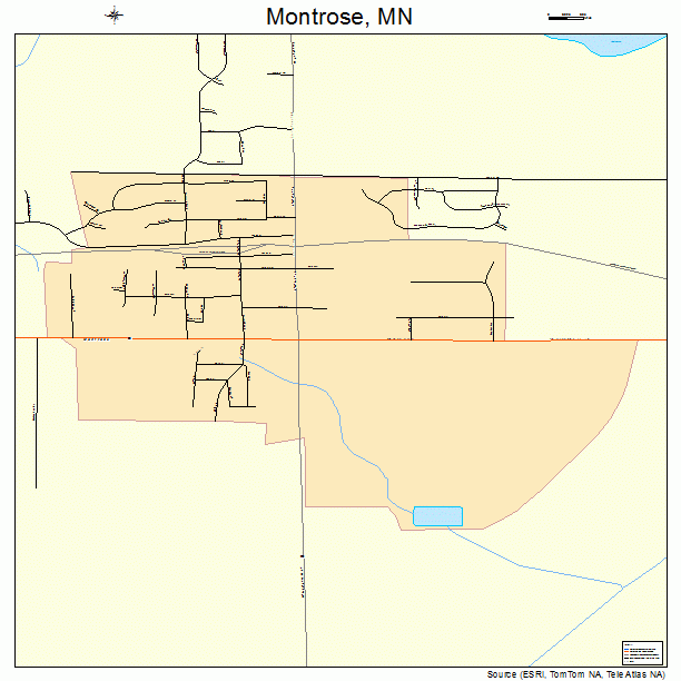 Montrose, MN street map
