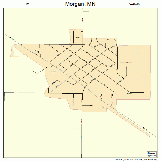 Morgan, MN street map