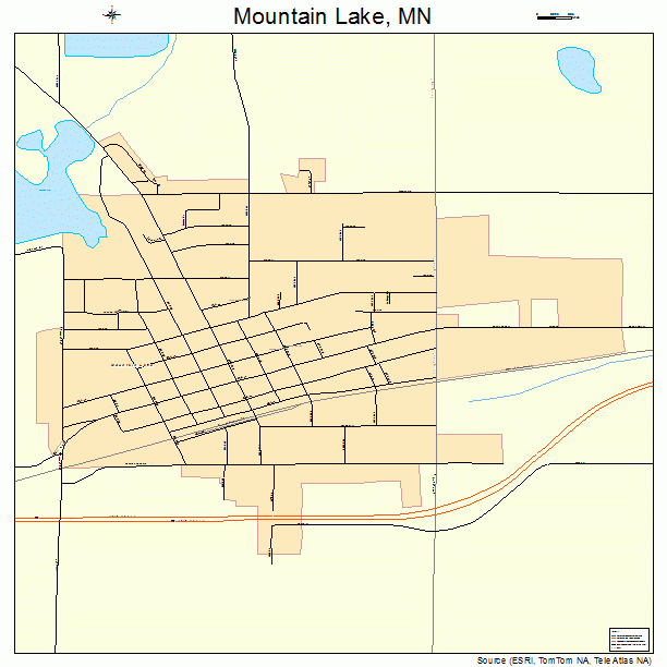Mountain Lake, MN street map