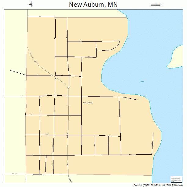 New Auburn, MN street map