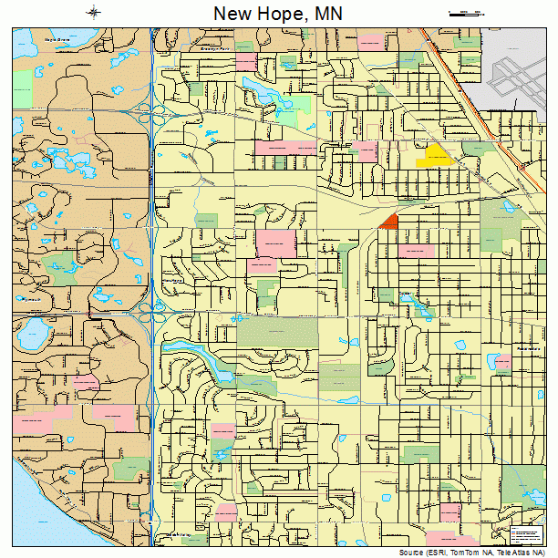 New Hope, MN street map