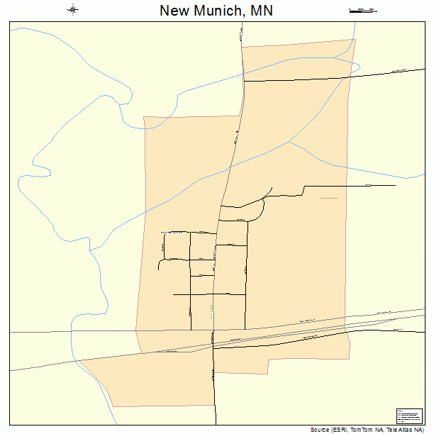 New Munich, MN street map