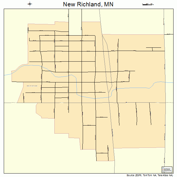 New Richland, MN street map