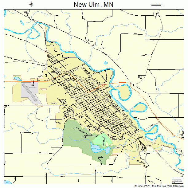 New Ulm, MN street map