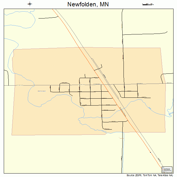 Newfolden, MN street map