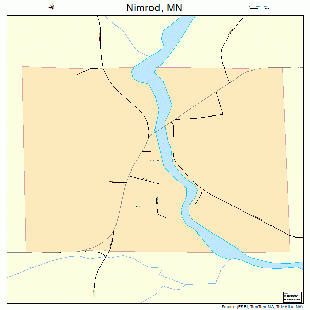 Nimrod, MN street map