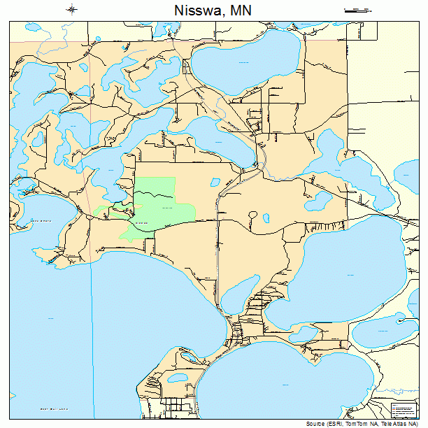 Nisswa, MN street map