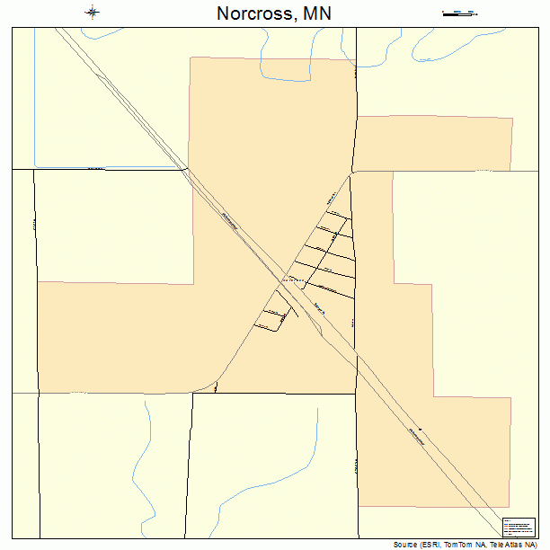 Norcross, MN street map