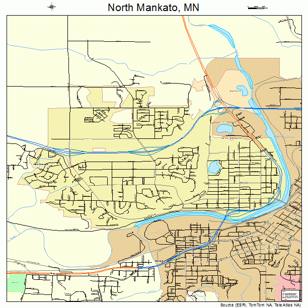 North Mankato, MN street map