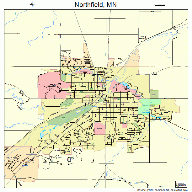 Northfield, MN street map