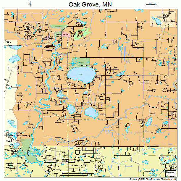 Oak Grove, MN street map