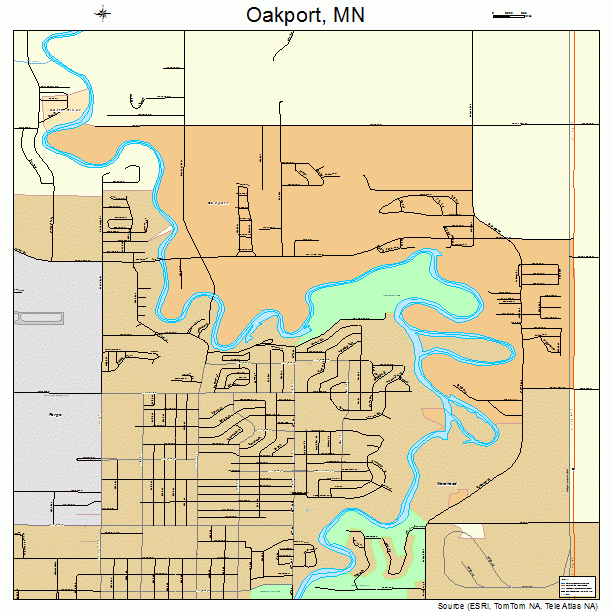 Oakport, MN street map