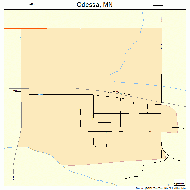 Odessa, MN street map