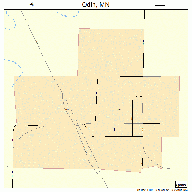 Odin, MN street map