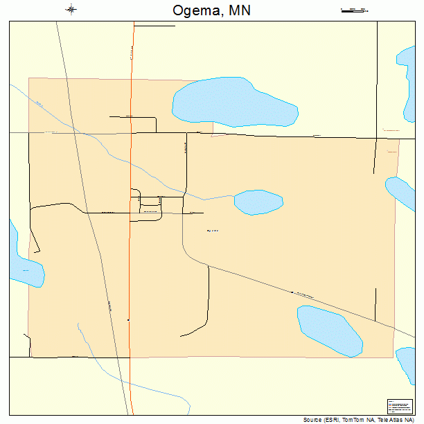 Ogema, MN street map